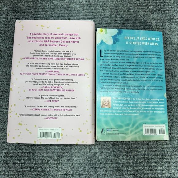 It Starts With Us & It Ends With Us By Colleen Hoover 2 Book Collection Set Lot - Picture 2 of 5